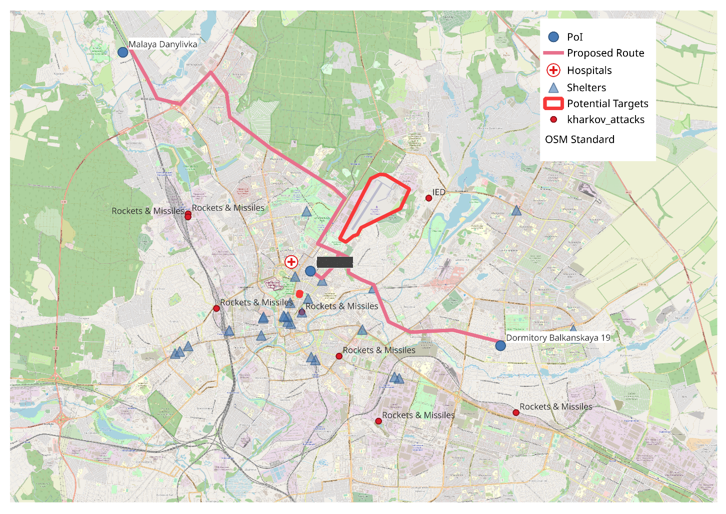 A quick sketch map demonstrating situational awareness